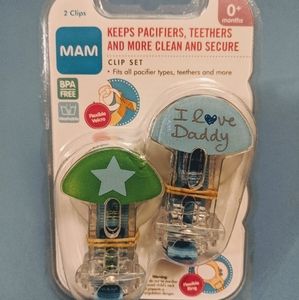 MAM Pacifier Clip Set (0+ Months)